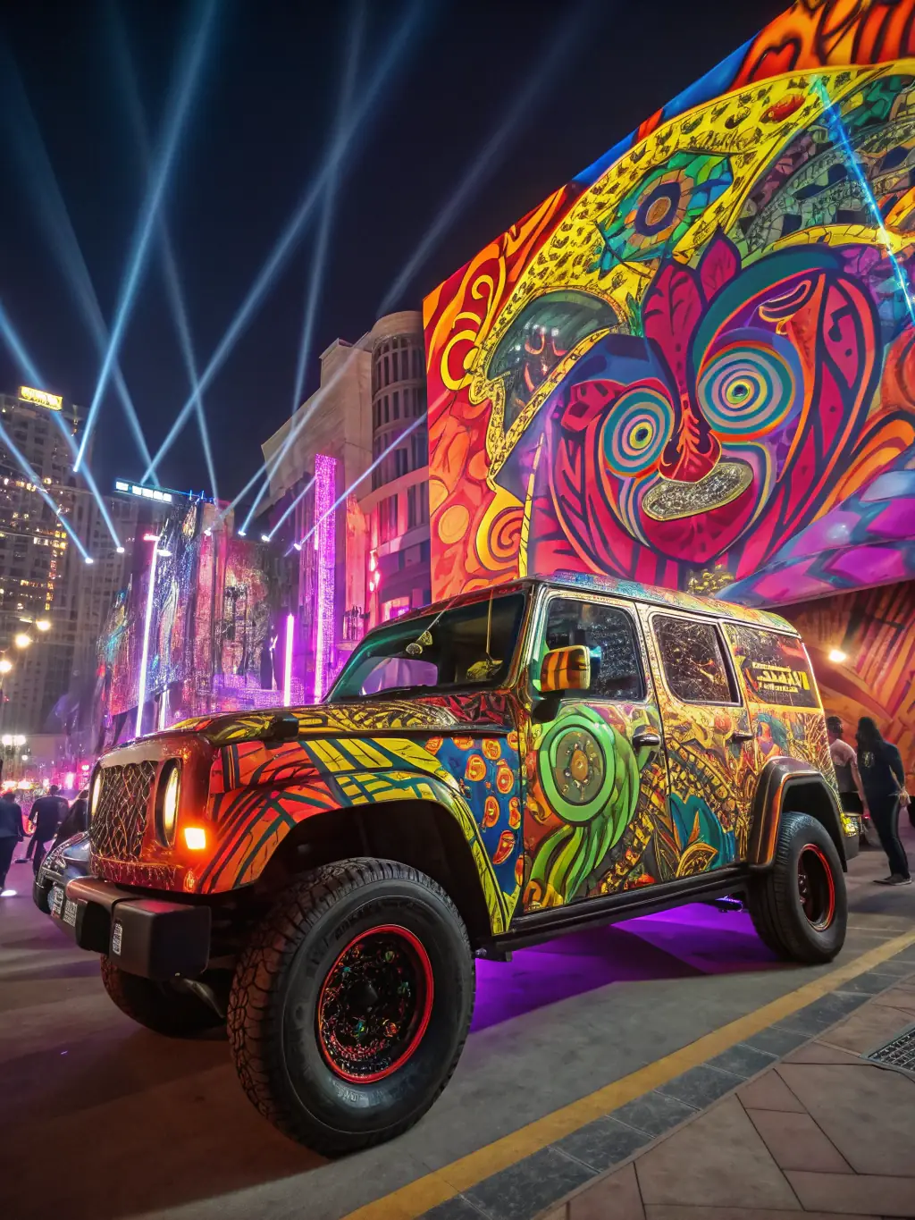 A visually appealing graphic illustrating customized advertising campaigns with targeted audience engagement, showcasing ALMAELITECARS' innovative marketing strategies.